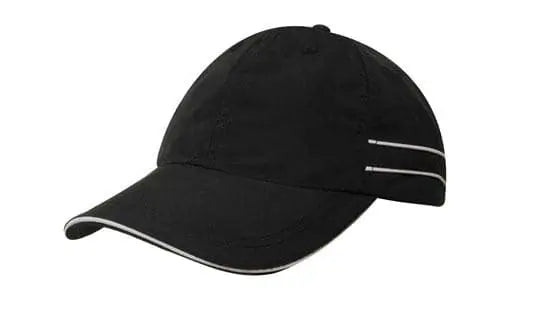 Headwear Microfibre Cap W/piping & Sandwich X12 - 4077 Headwear Professionals